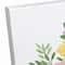 Happy Easter Floral Bunny 16" x 16" Canvas Wall Art